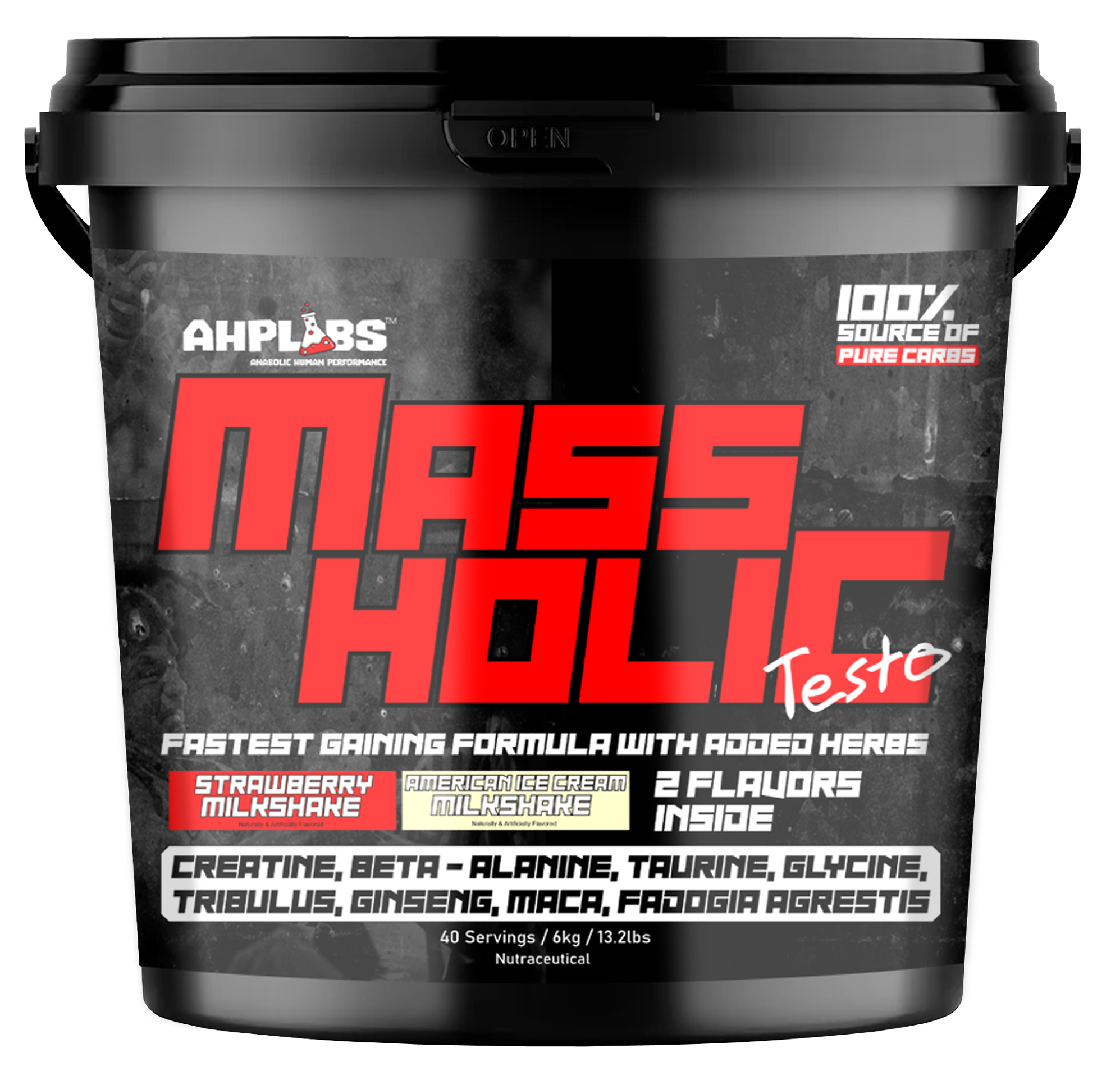 MASSHOLIC TESTO GAINER 6KG